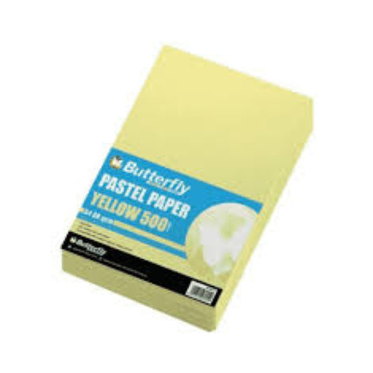A4 80g Pastel Paper Yellow Ream 500 B/Fl