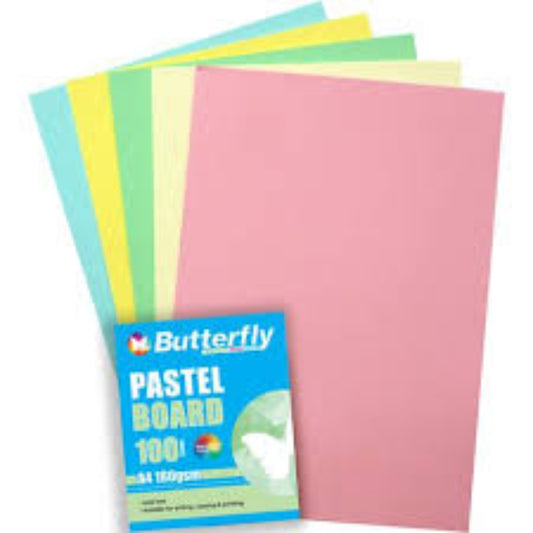 Project Board A4 100`S Ass Pastel Butter