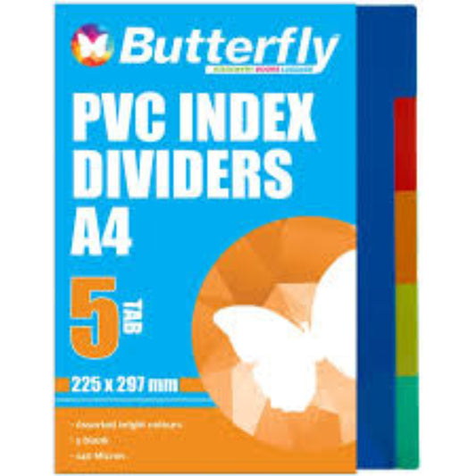 Butterfly Dividers 1-5 Pvc