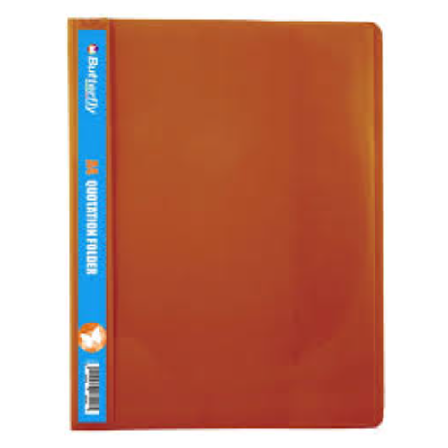 QUOTATION FOLDER B/FLY ORANGE SOFT