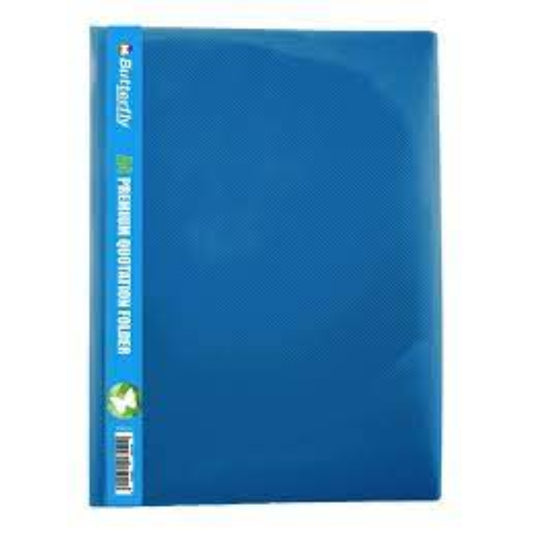 Butterfly Pvc Portfolio Drk Blue