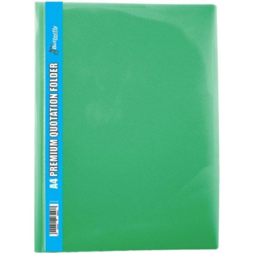 QUOTATION FOLDER B/FLY GREEN PREMIUM