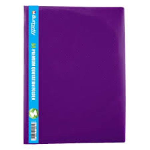 QUOTATION FOLDER B/FLY VIOLET PREMIUM