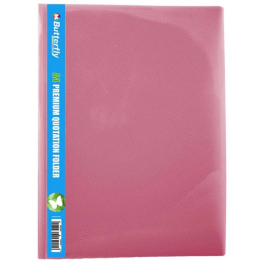 Quotation Folder B/Fly  Pink Premium