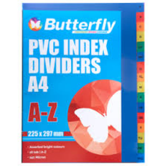 Butterfly Dividers 1-20 Pvc