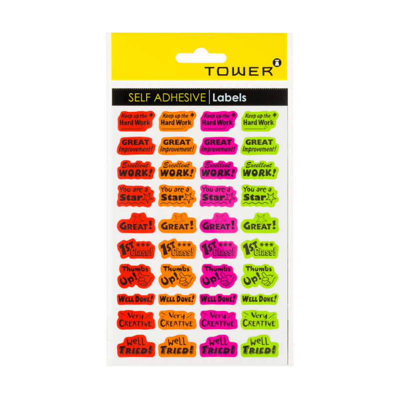 Tower Onderwys Etikette Labels 200`S