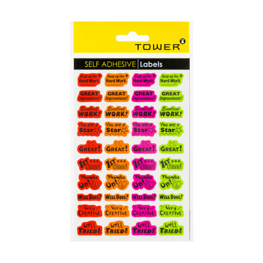 Tower Onderwys Etikette Labels 200`S
