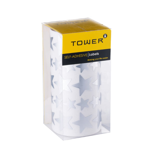 Tower Stars Large Silver Mix Roll 1075