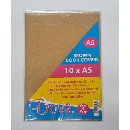 A5 READY CUT BROWN COVERS 10S
