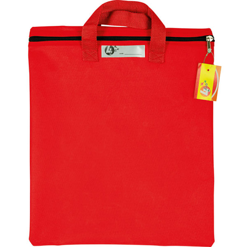 Trefoil Library Book Bag Red