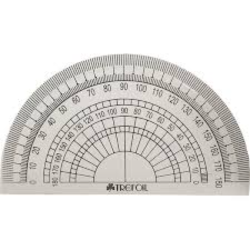 PROTRACTOR 10CM 180DEG
