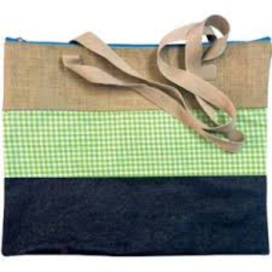 Shoulder Bag Green Check