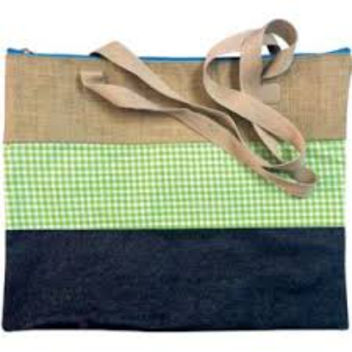 SHOULDER BAG GREEN CHECK