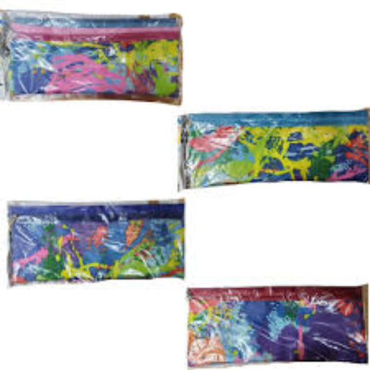 School Pencil Bag 33Cm Splash Asrtd