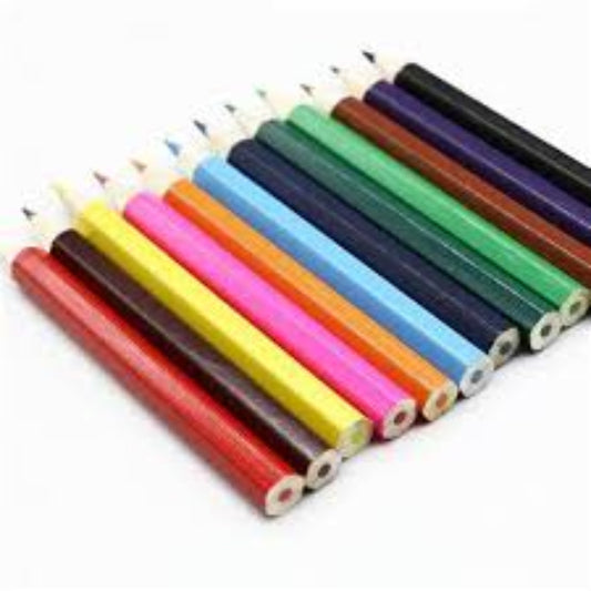 Pencil Colors 12 Short  Mandlas