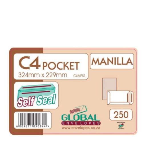 Envelopes C4 324x229 Manilla 250s