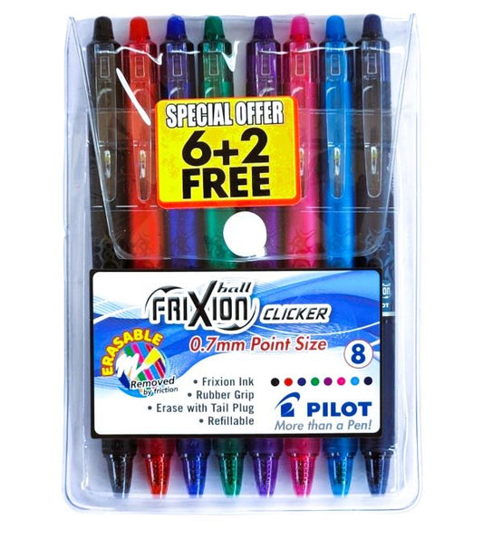 PILOT FRIXION CLICKER 6+2
