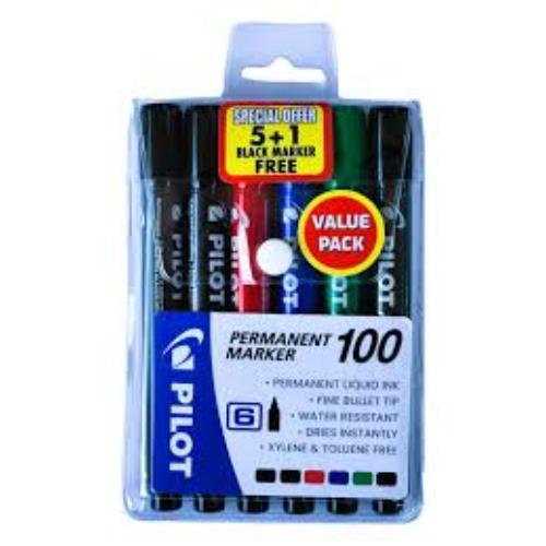 PILOT PERMANENT MARKER 5'S+1 Free
