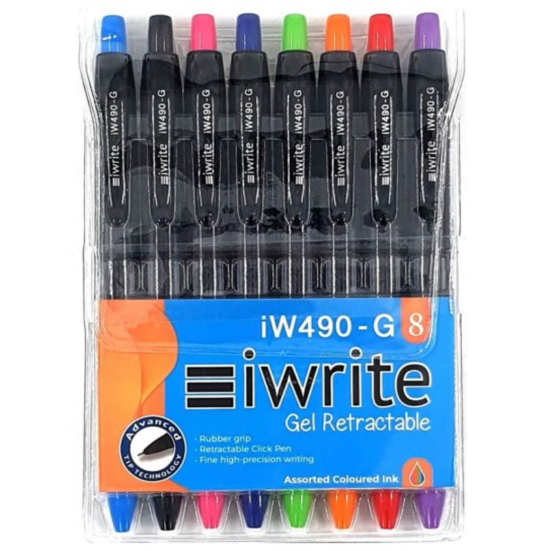 iWrite Colourful Gel Retractable Pens