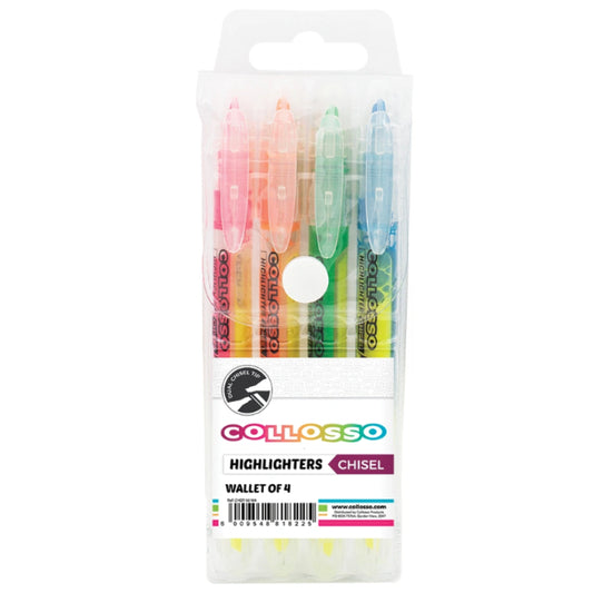 Collosso Slim Dual tip Highlighter 4`s