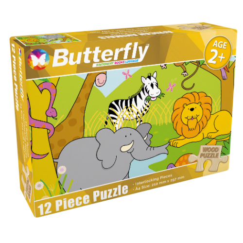 PUZZLE 12 PIECE B/FLY WILDBOER
