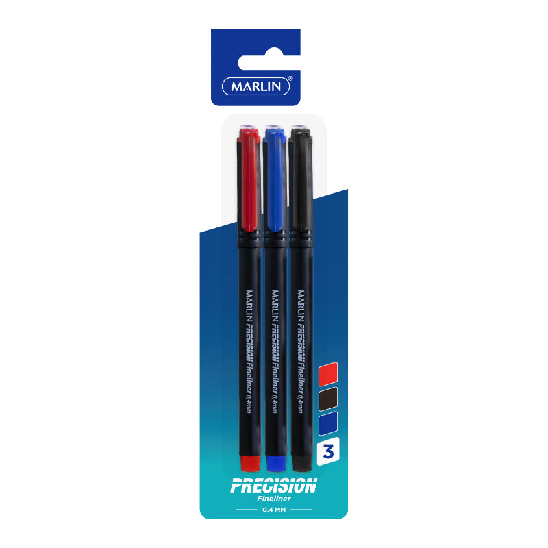Marlin Precision Fineliner 3S Assorted