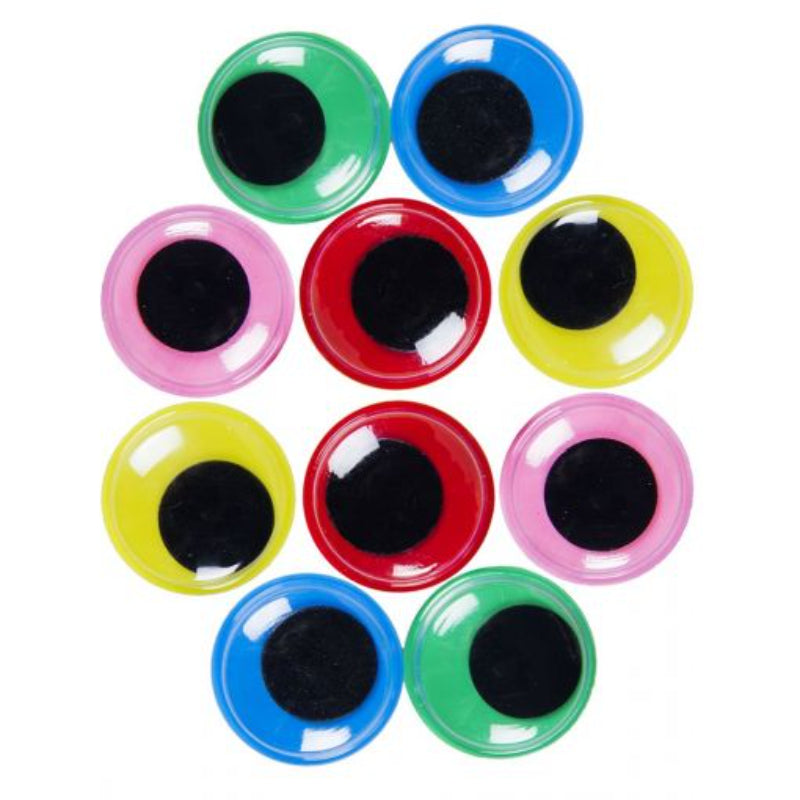 Dala Googly Eyes Full Colour 10s 20mm