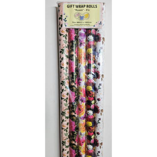 PSD GIFT ROLLS ROSES 5'S 690X1M BOX 10x5