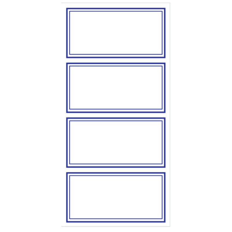 Blue Border Labels 10X24