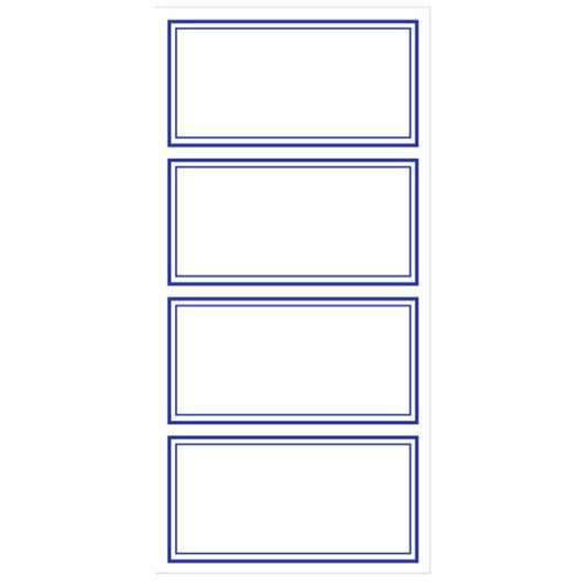 Blue Border Labels 10X24