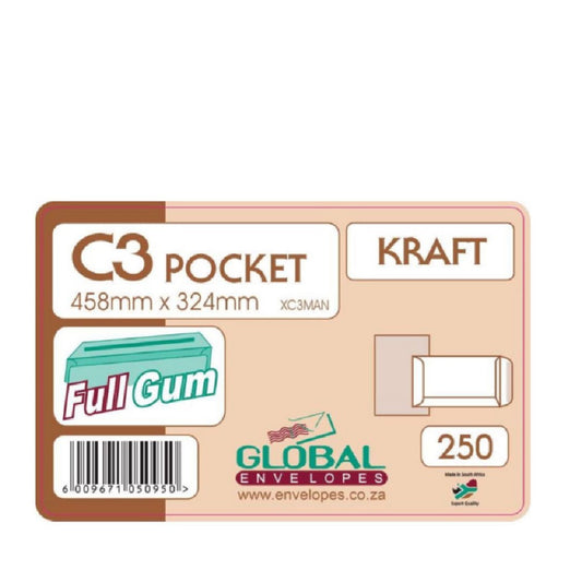 Envelopes C3 458X324 Brown 250S