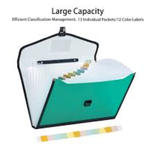 EXPANDING FILE METALLIC GREEN