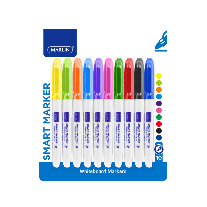 Marlin Whiteboard Markers 10S Assorted