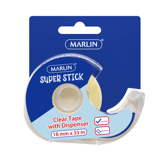 Marlin Snail Tape With Dispenser Crystal