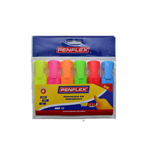 Penflex Highlighters 6s