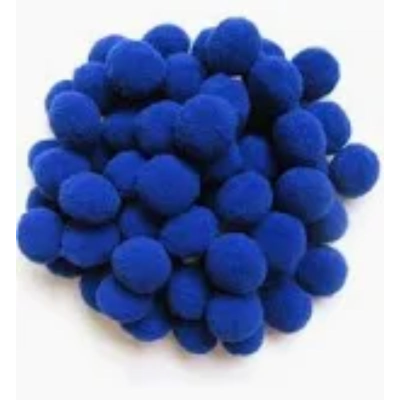 Pom Poms Blue 20Mm