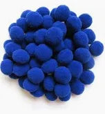 POM POMS BLUE 20MM