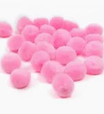 DALA POM POMS PINK 20MM 24S