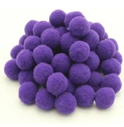 DALA POM POMS PURPLE 20MM 24S