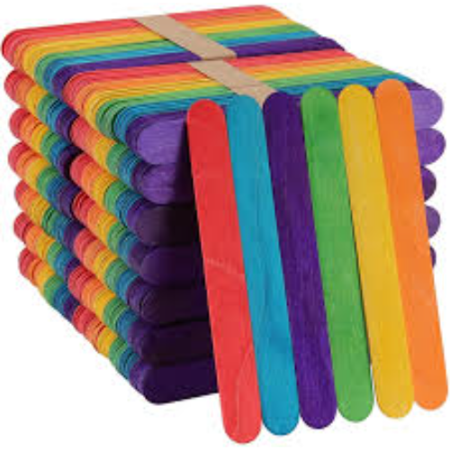 ICE CREAM STICKS 50'S BROAD COLOR