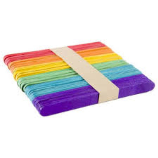 Craft Sticks Colours 50Pcs