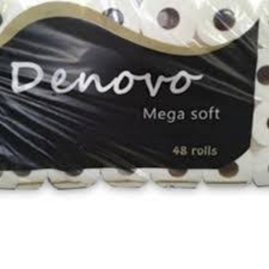 48 1Ply Virgin Toilet Rolls Denovo
