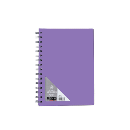 A5 Neon Notebook 80 Sheet Ruled Purple