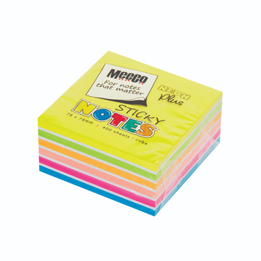 Meeco Neon Plus 6 Color StickyNote 76x76