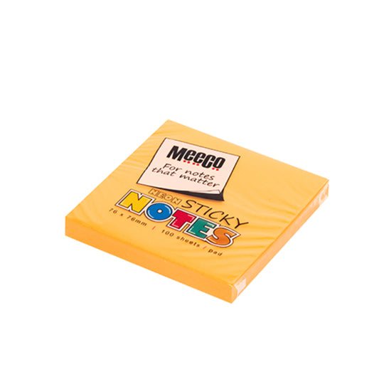 Meeco Sticky Note Orange 76x76 100s