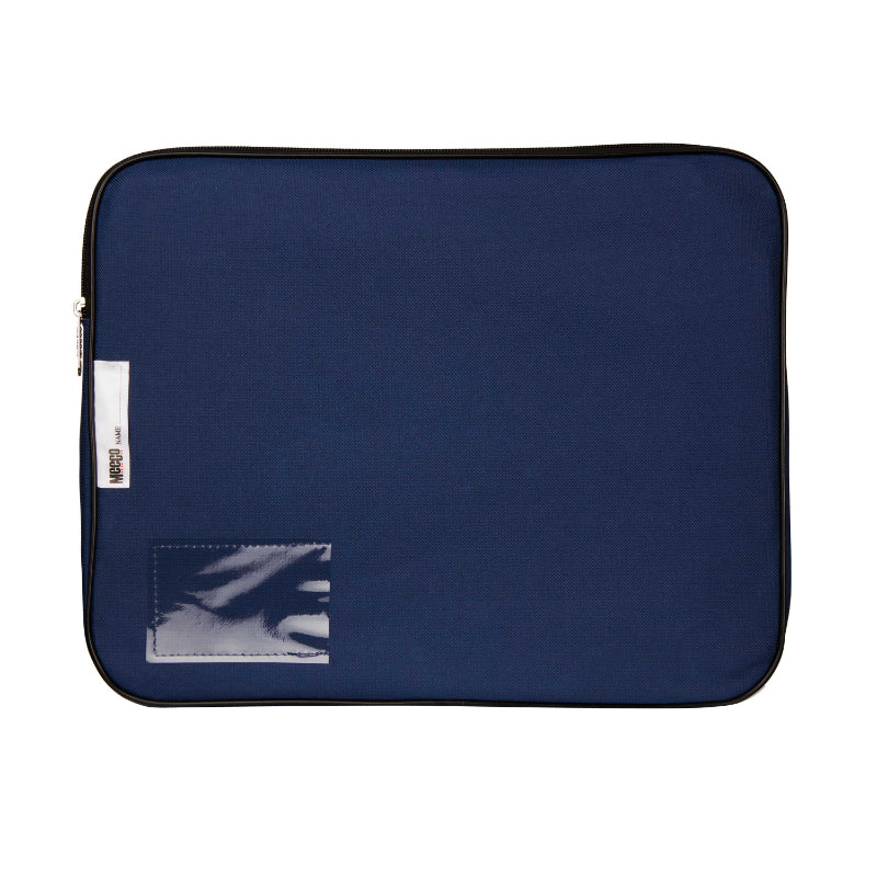 Meeco Gusset Book Bag Navy Blue