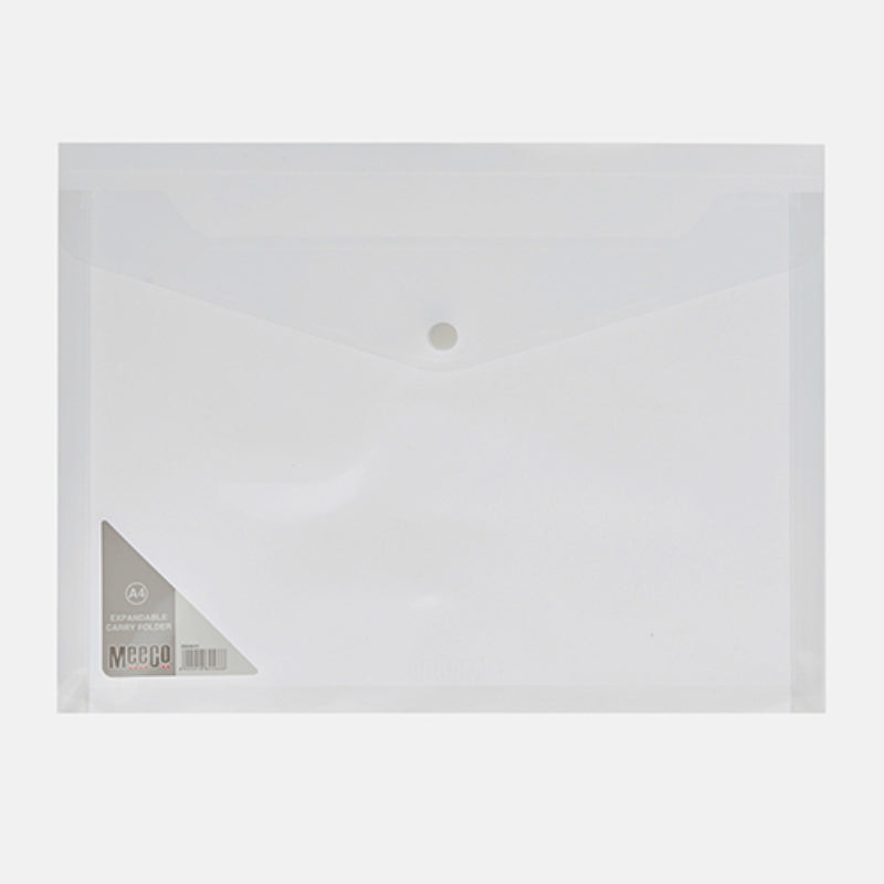 A4 Carry Folder With Gusset Clear