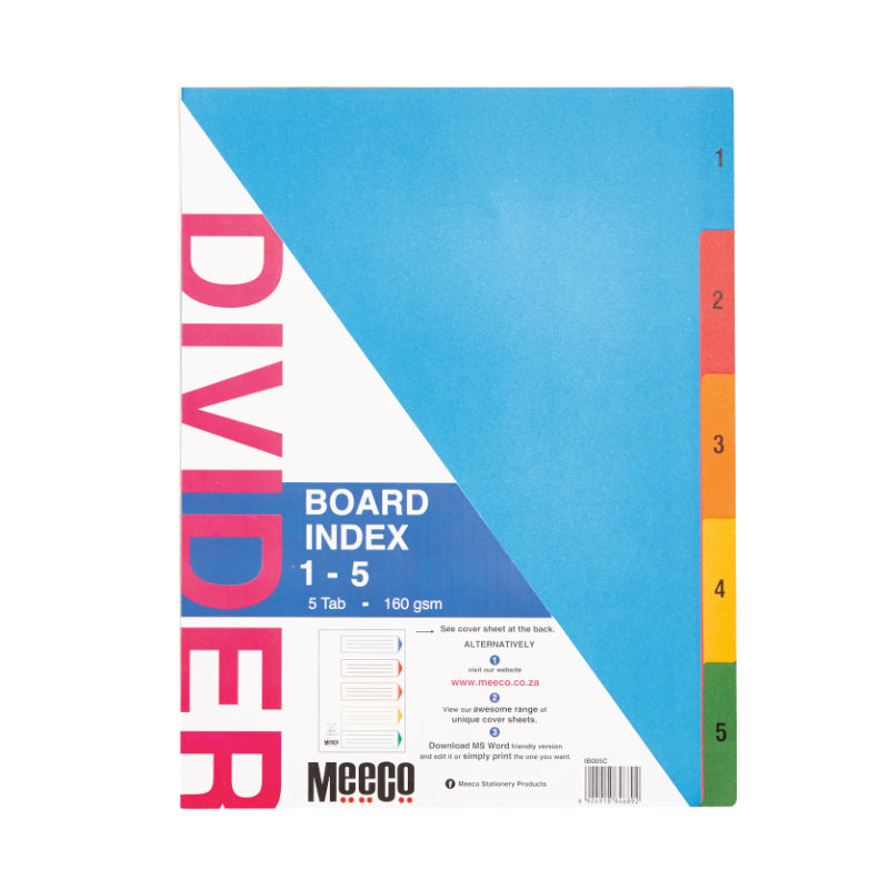 Meeco 1-5 Printed Board Dividers