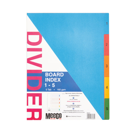 Meeco 1-5 Printed Board Dividers