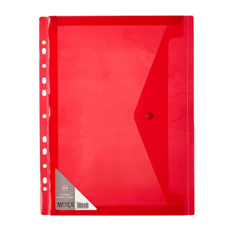 A4 Carry Folder Fileable Red